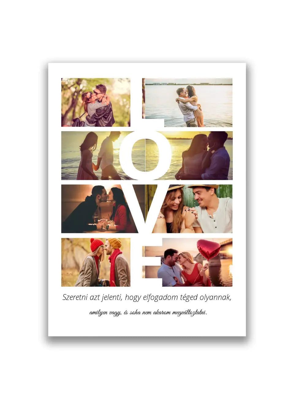 Love fotókollázs 8 fényképpel