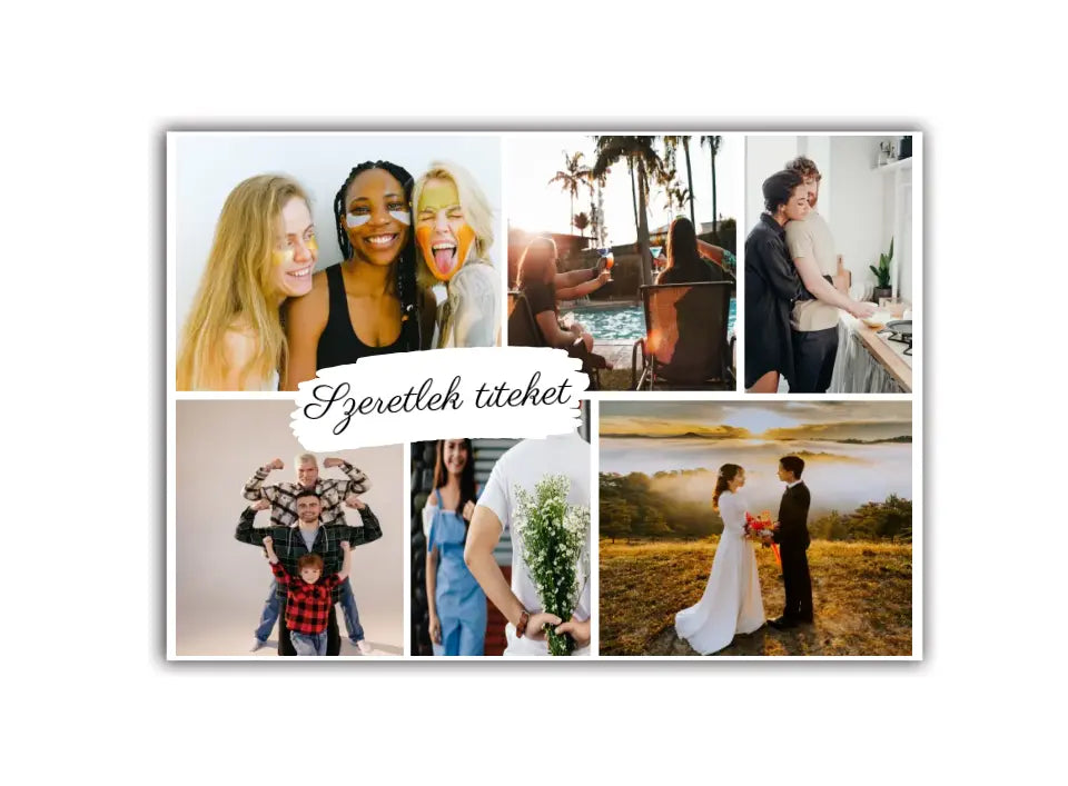 6 fényképes fotókollázs