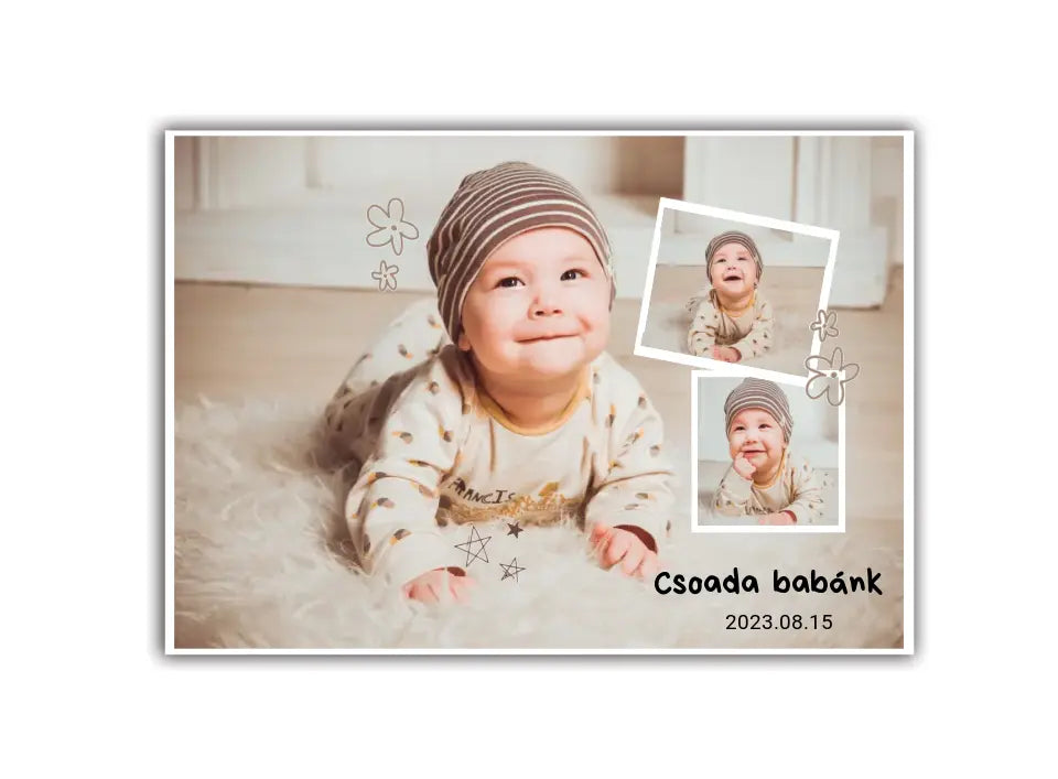 Baba 3 fényképes fotókollázs