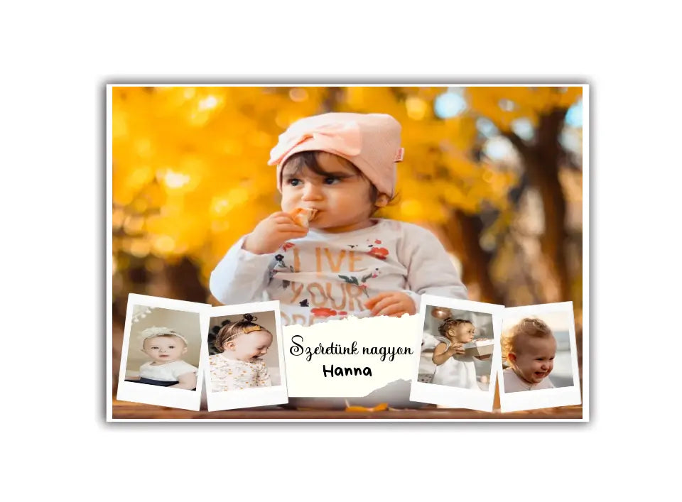 Baba kollázs 5 fényképpel No2