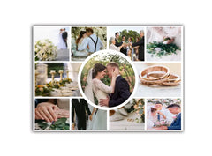 Esküvői fotókollázs 11 fényképpel