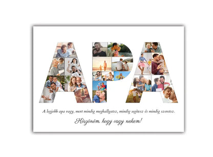 Apa fotókollázs 23 képpel