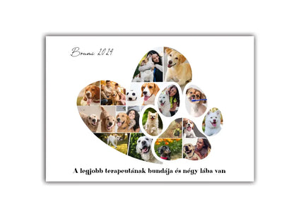 Tappancs szív 17 fényképes fotókollázs