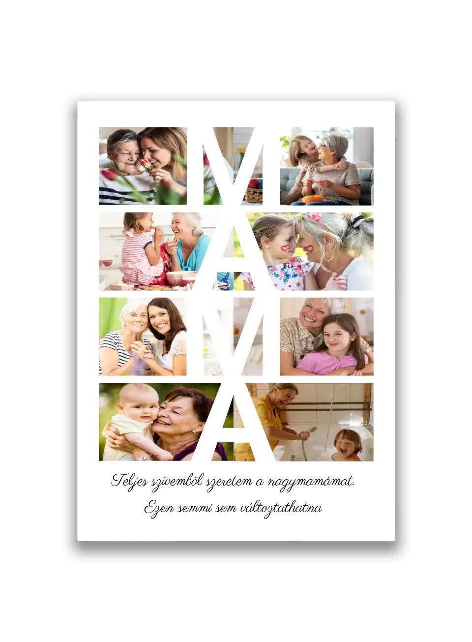 MAMA fotókollázs 8 fényképpel
