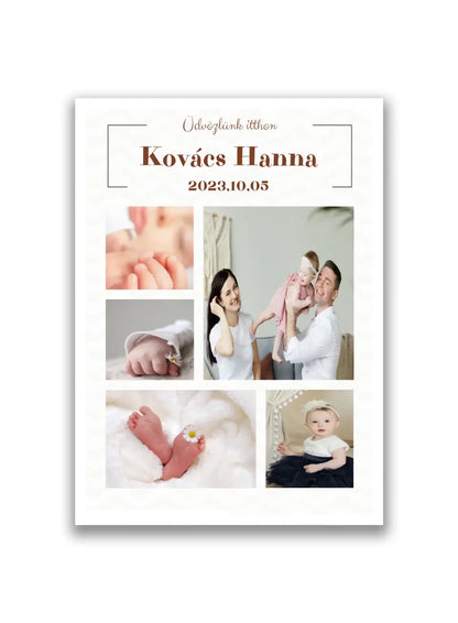 Baba üdvözlő fotókollázs 5 fényképpel