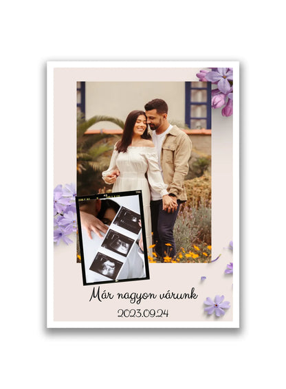 Babánk születik fotókollázs 2 fényképpel