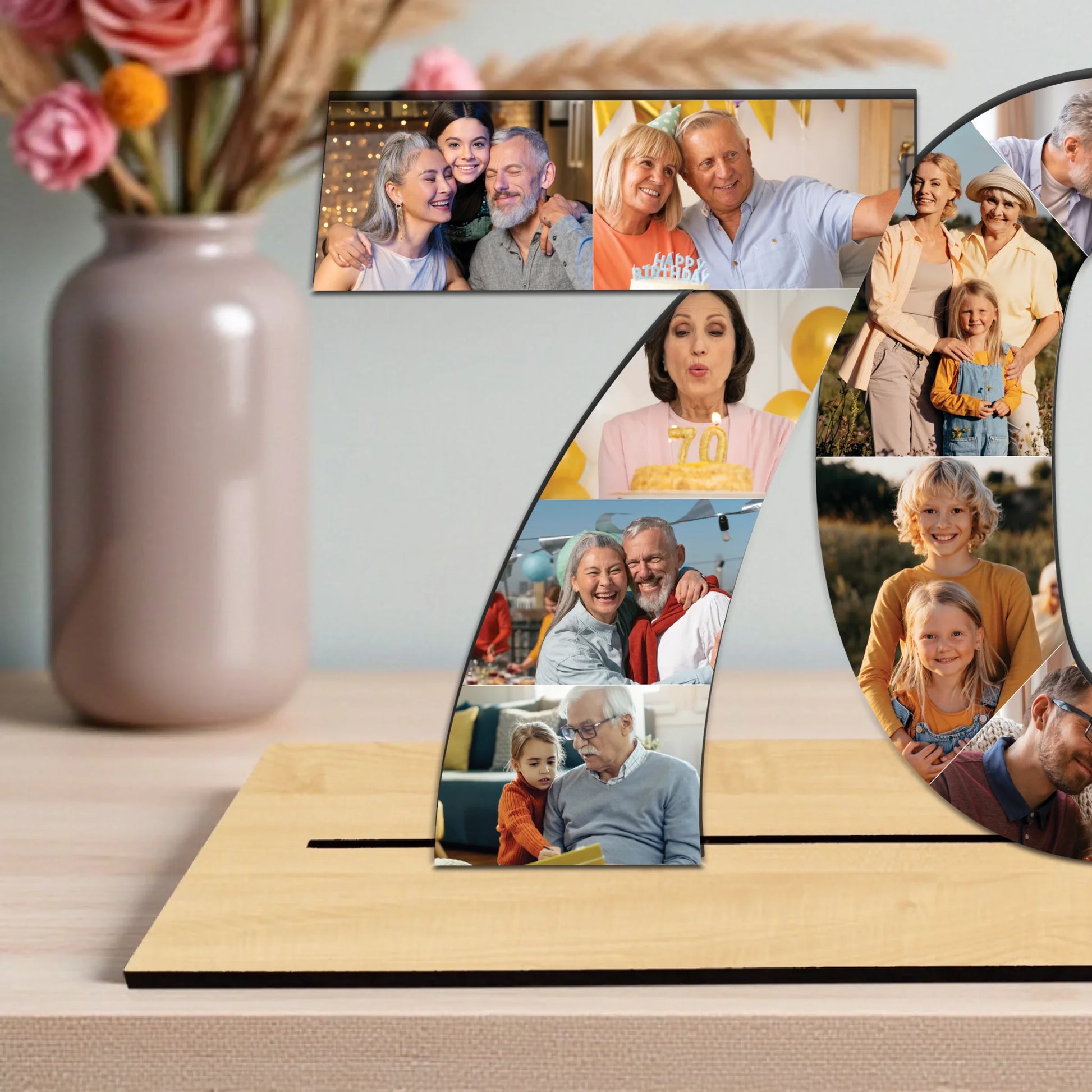 Születésnapi számos asztali dísz