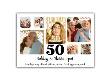 Születésnapi fotókollázs 1-99 éves korig