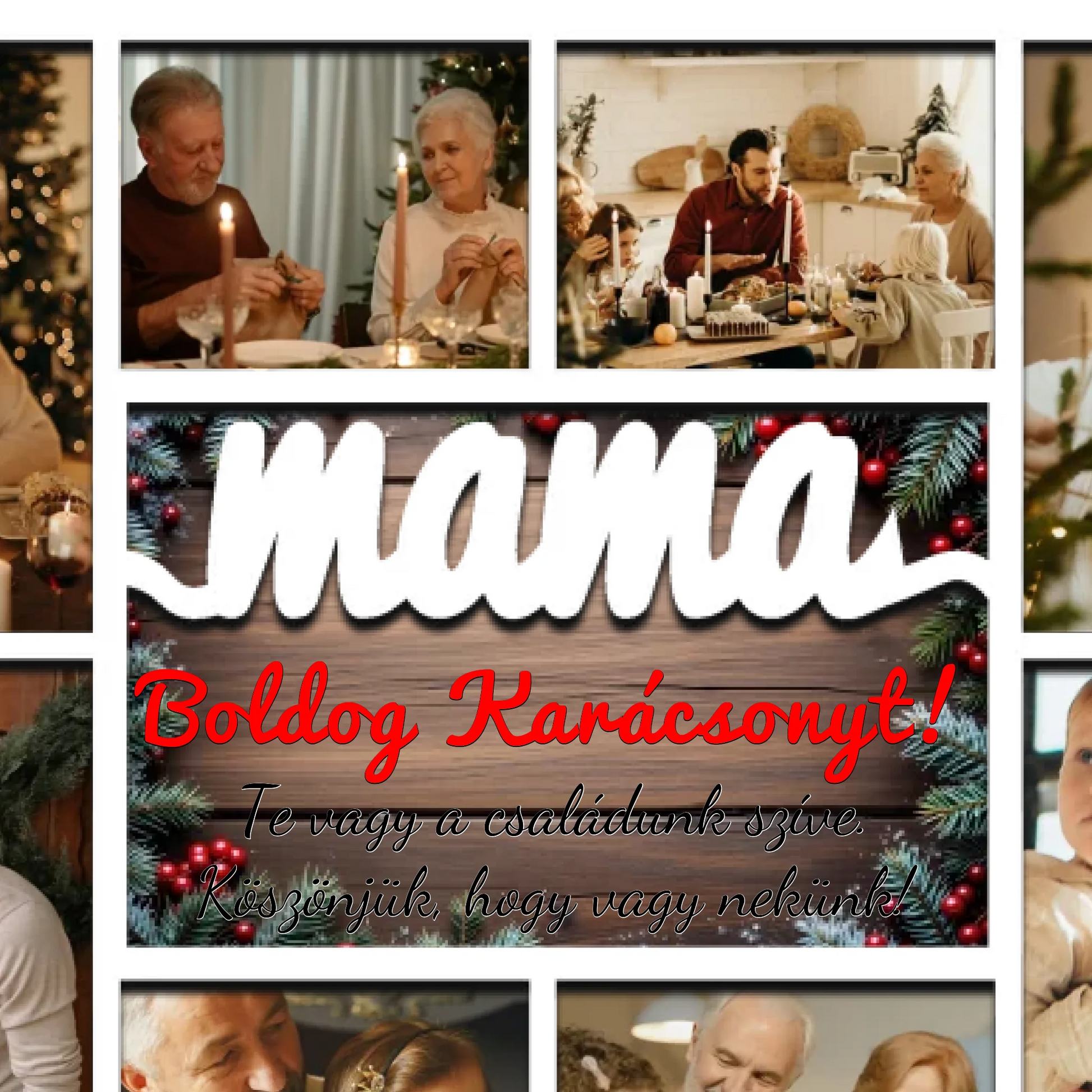 Karácsonyi asztali dísz