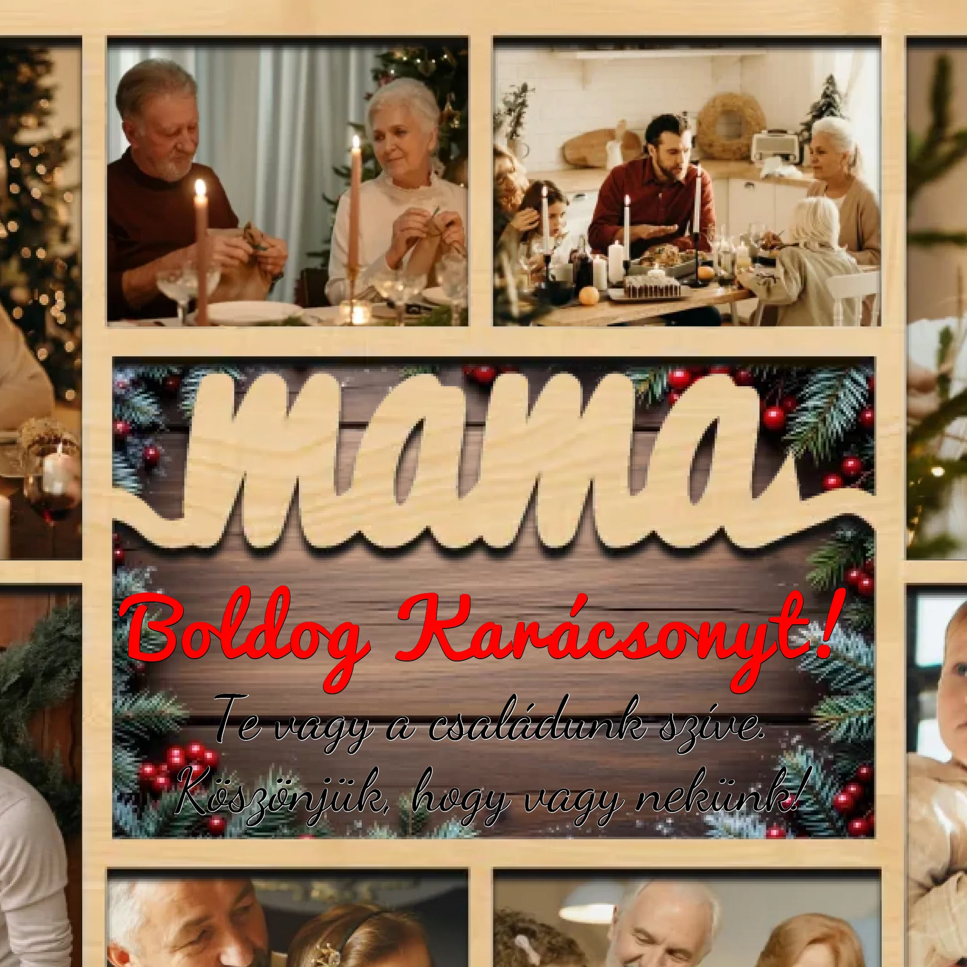 Karácsonyi asztali dísz