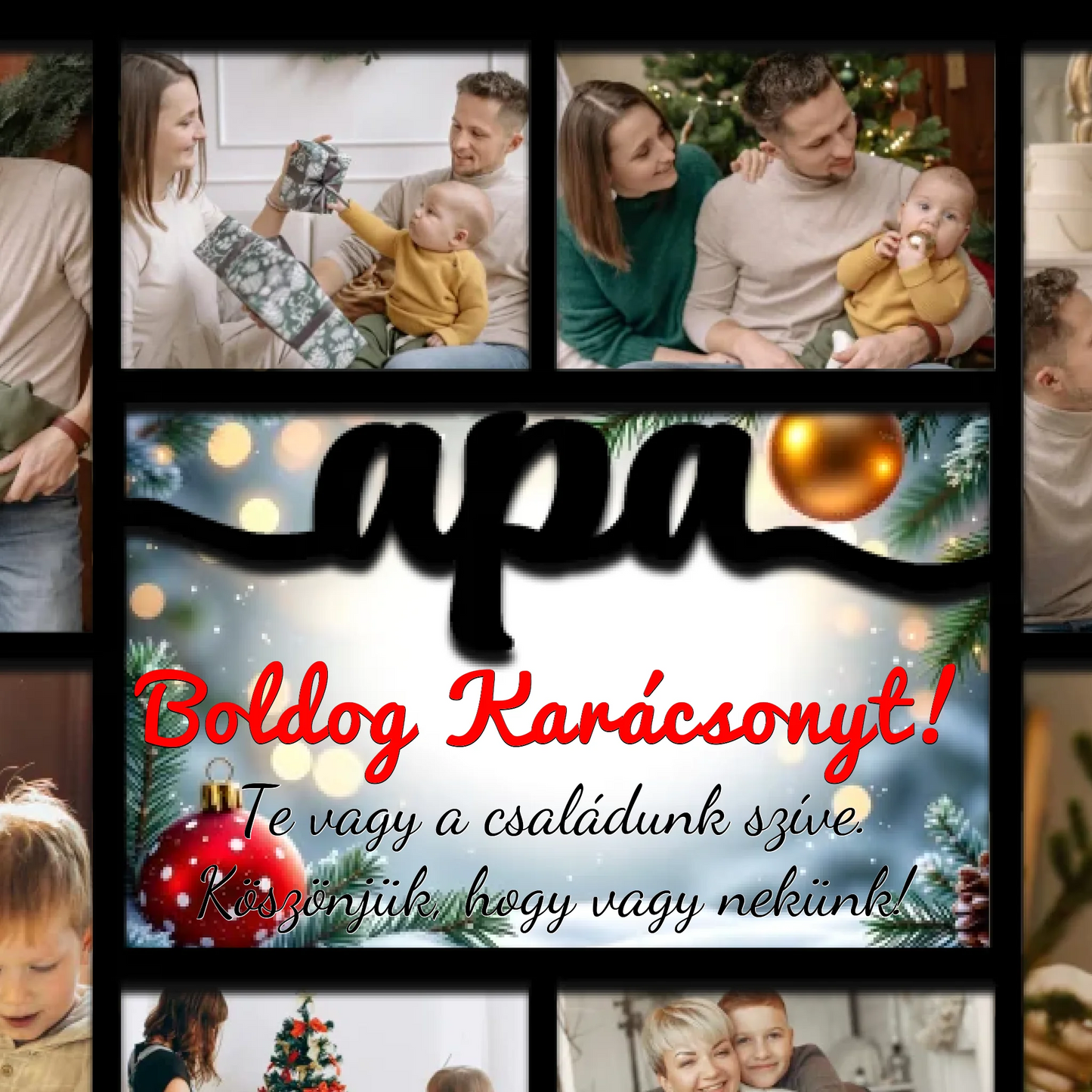 Karácsonyi asztali dísz