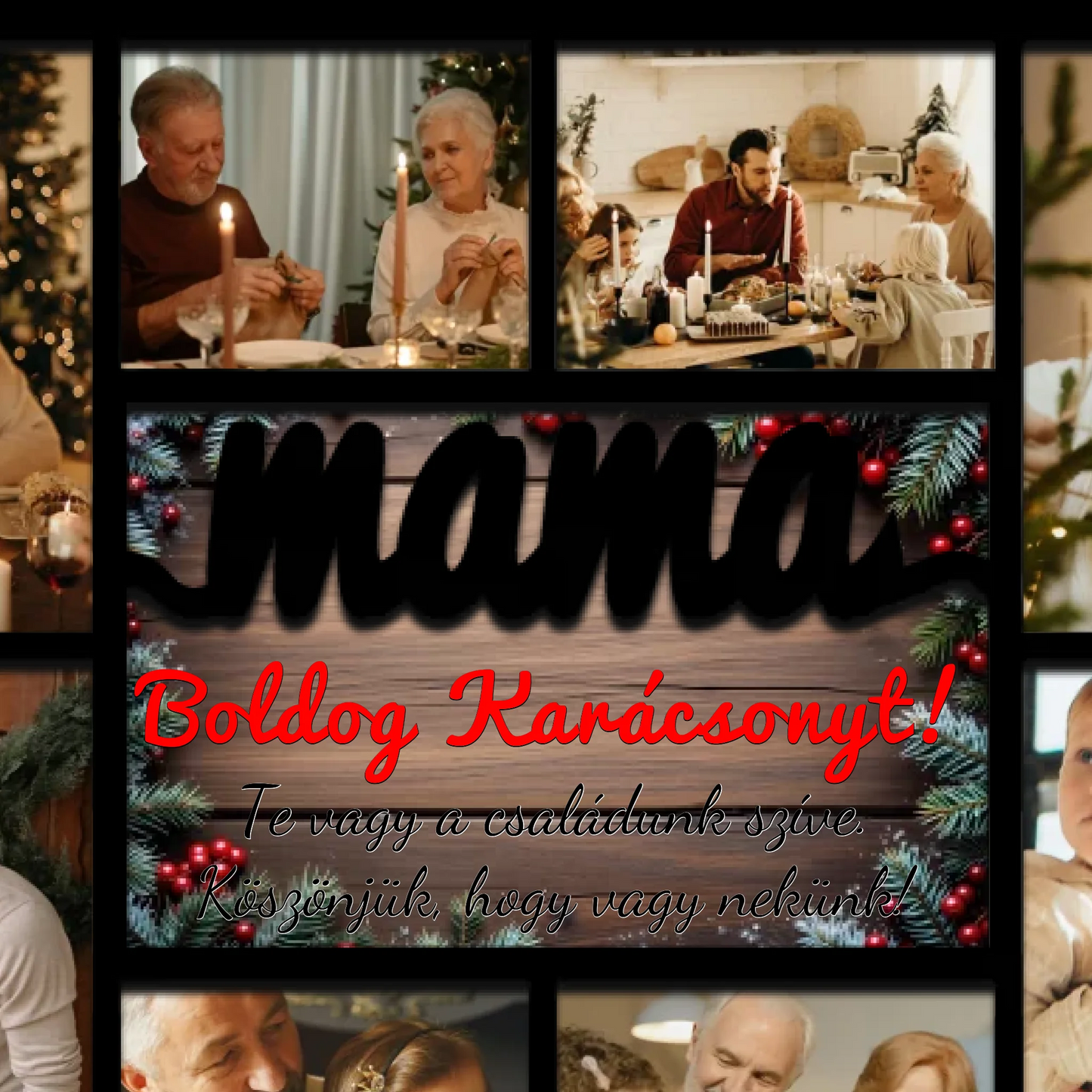 Karácsonyi asztali dísz