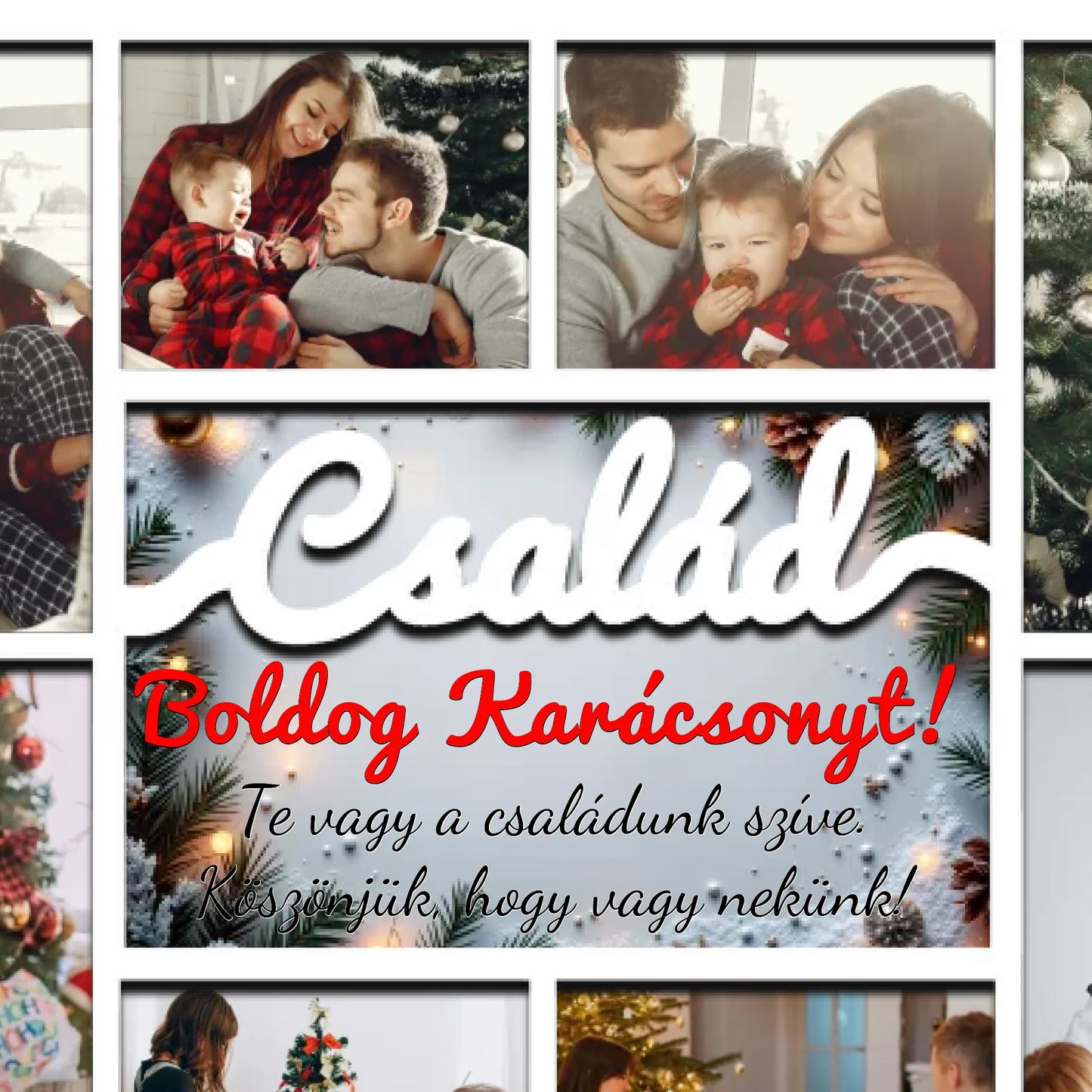 Karácsonyi asztali dísz