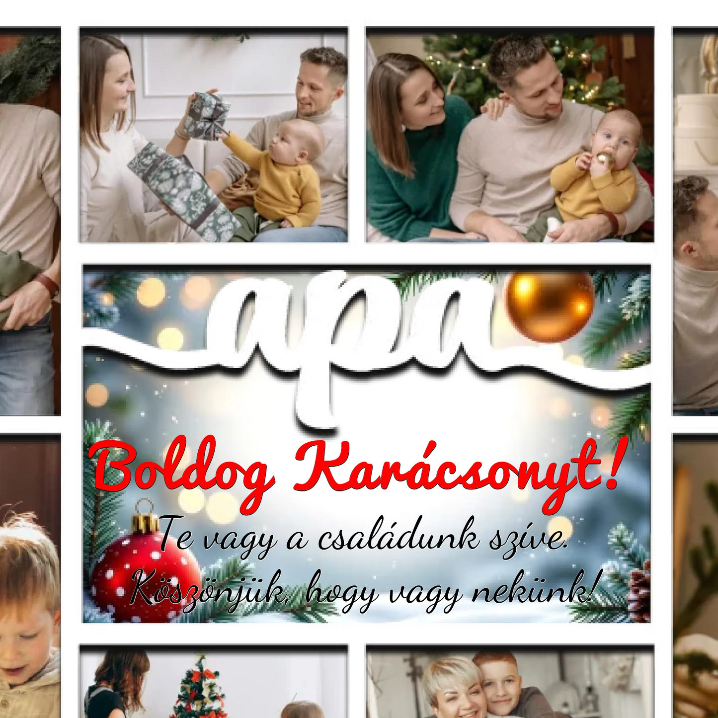 Karácsonyi asztali dísz