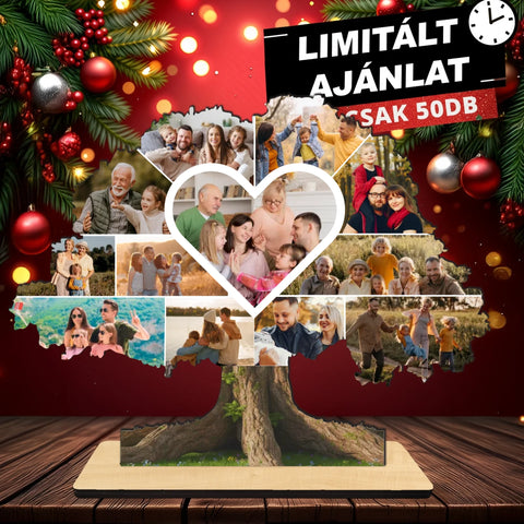 Családfa Fából Készítve – Karácsonyi Kiadás