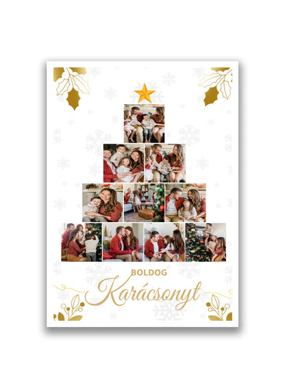 Karácsonyi fotókollázs 10 fényképpel