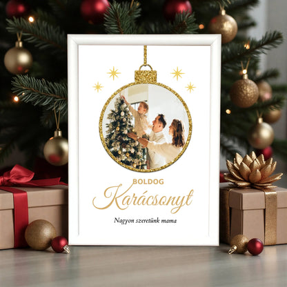 fehér keret karácsonyi