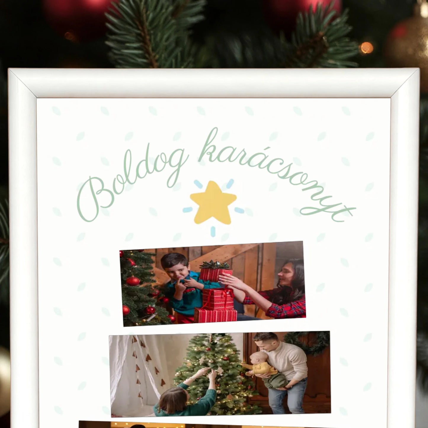 fehér keret karácsonyi  nagyon nagyit felűl