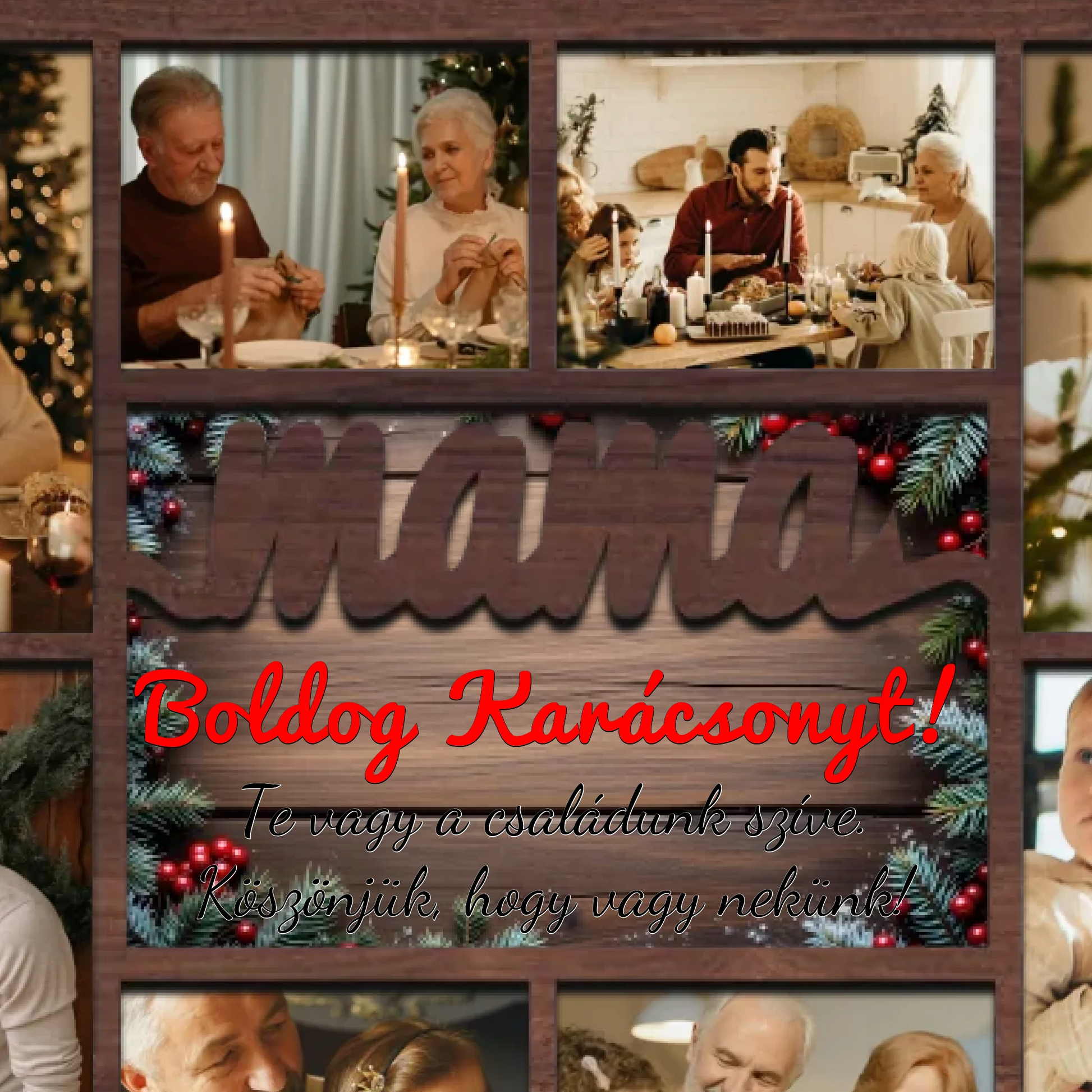 Karácsonyi asztali dísz