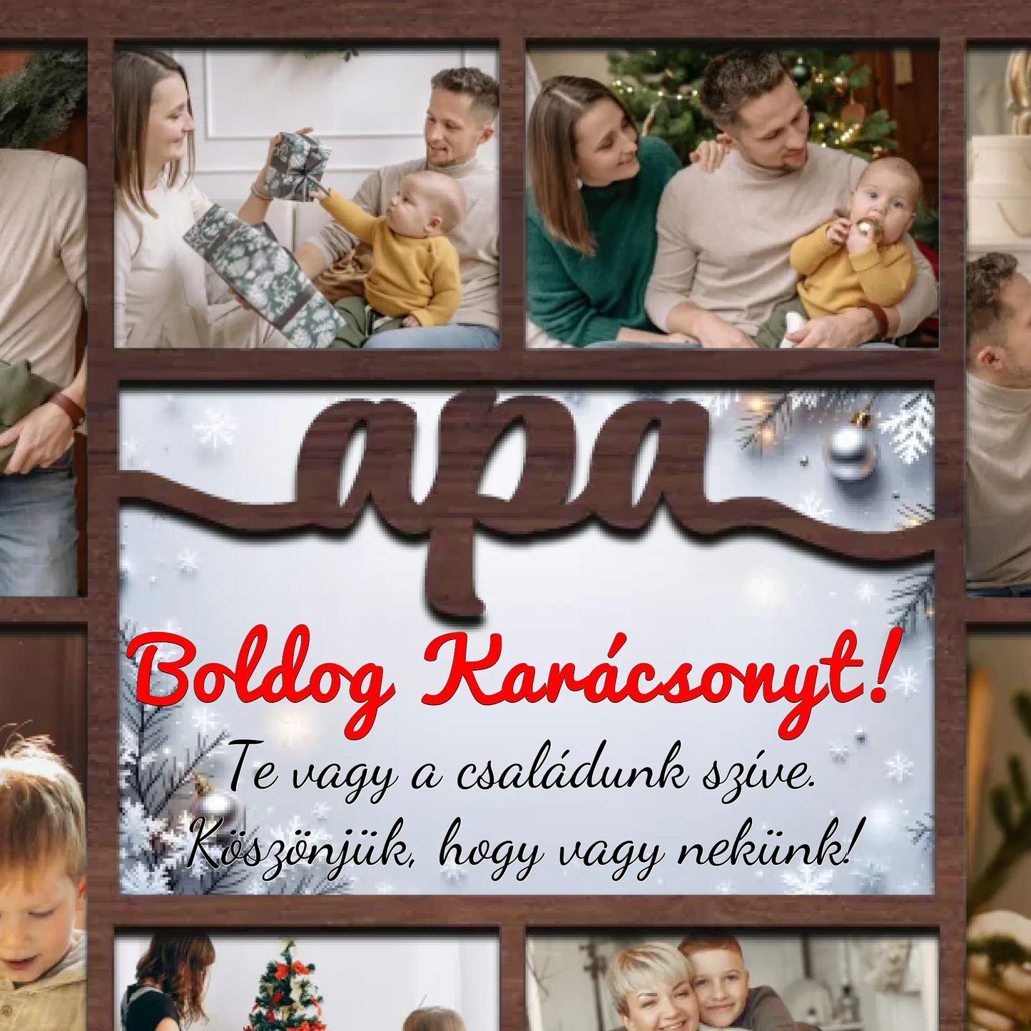 Karácsonyi asztali dísz