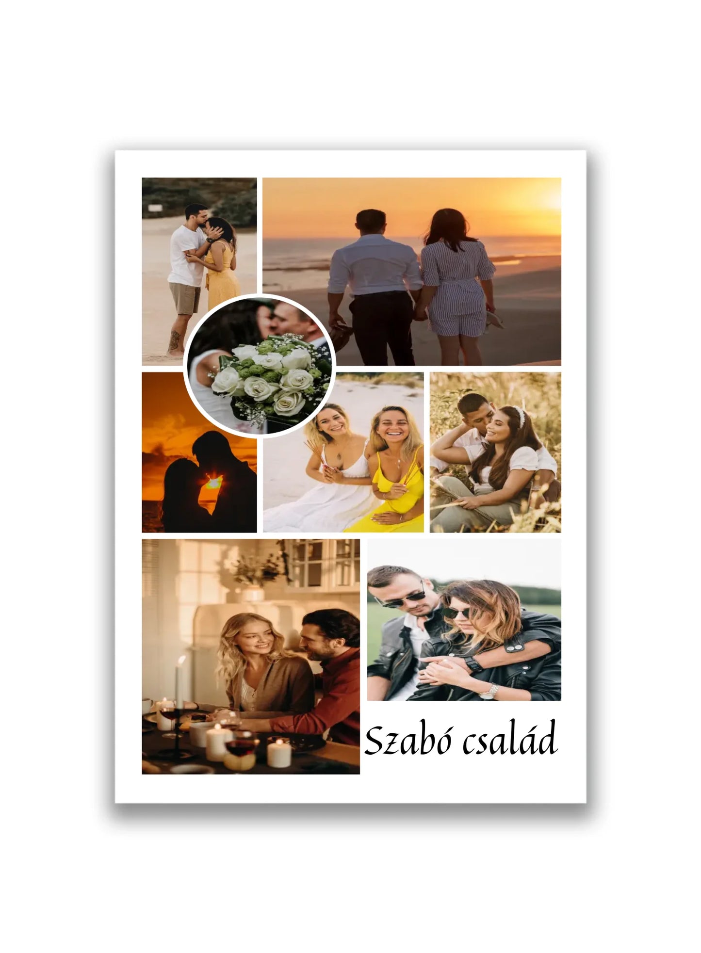 8 fényképes egyedi fotókollázs