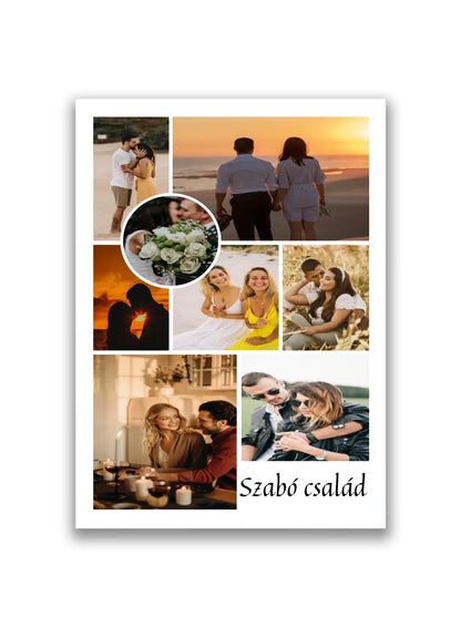 8 fényképes egyedi fotókollázs